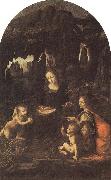 LEONARDO da Vinci Virgin of the Rocks oil